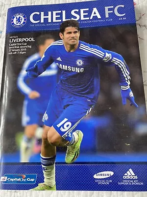 Chelsea V Liverpool Capital One Cup Semi-final 2015 Programme  • £4