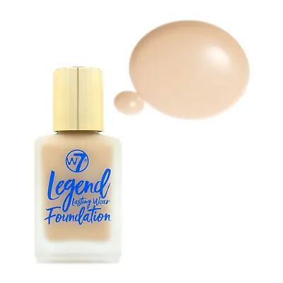 New! W7 Legend Lasting Wear Foundation 28ml Buff Medium Coverage Buildable Vegan • £9.99