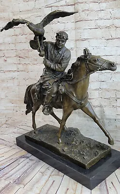 Pj Mene Reproduction Antique Arab Falconer On Horseback Hot Cast • $899