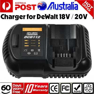 DCB112 4A Fast Charger For Dewalt XR 18V 20V For DCB182 For DCB200 For DCB180 • $29.99