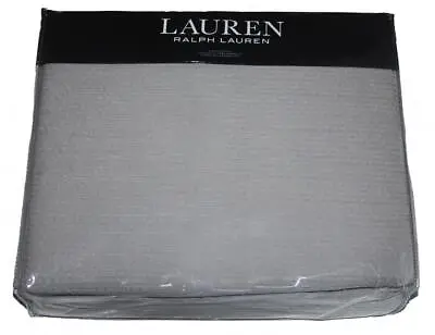 Ralph Lauren Spencer Med Grey Matelasse King 108  X 94  King Coverlet NIP $385 • $162.99