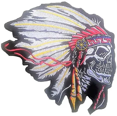 Indian Head Patches Motorcycle Skull Riding Biker Skull Motorbike Jacket Patches • $49.99