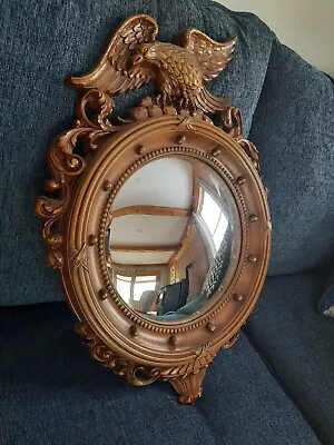 Vintage Syroco American Eagle  Convex Porthole/Bullseye Federal Wall Mirror • $50