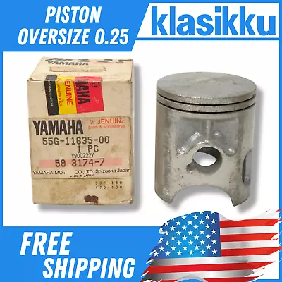 Yamaha 135cc RXZ 135 RZR 135 Piston STD RXZ RZR Piston Oversize 0.25 Nos Genuine • $38.20