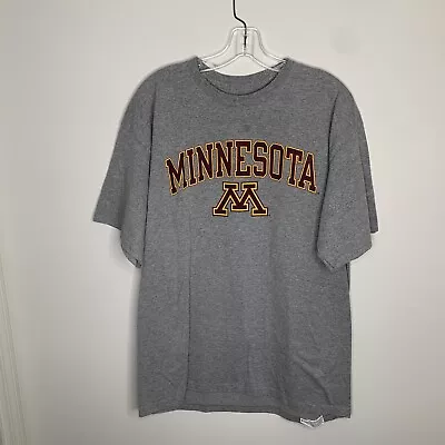 Russell Mens XL Grey Minnesota Golden Gophers Short Sleeve Shirt • $14.99