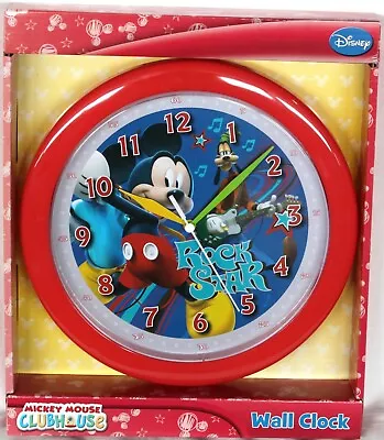 New In Pack Mickey Mouse ClubHouse 9 Inches Round Wall Clock As Pictured • $12.60