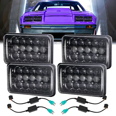 4x6  LED Headlights Projector+ Adapter For Toyota Landcruiser 61 62 80 Series 4x • $159.99