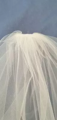 £31 • Buy Two Tier Fingertip Bridal Veil,  Wide Selection Of Colours. Handmade