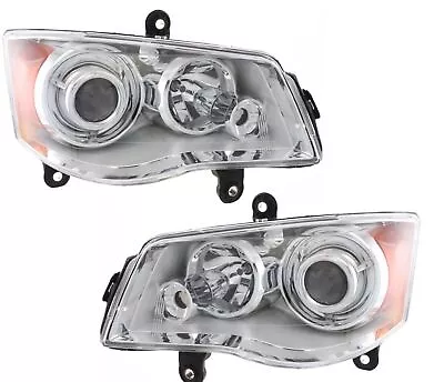 Fits 08-16 Chrysler Town & Country Headlights Headlamps HID Pair Set • $315