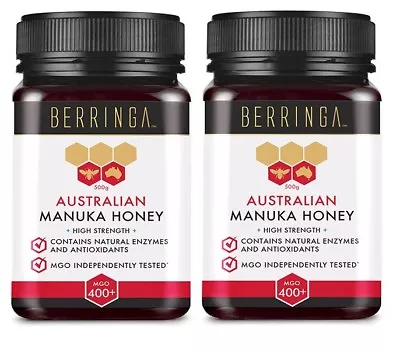 Berringa Australian Manuka Honey Mgo 400+ 500gm + Free Same Day Shipping • $110.88