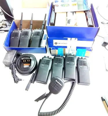 Motorola GP340 VHF PW302C 136-174 MHz Portable Radio 10 Pcs Lot (3 New In Box) • $900