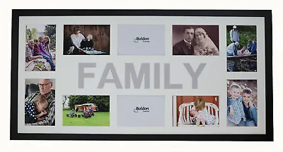 Large Multi Aperture Photo Picture Frame Holds 8/9/10/12/16/20 Photos 6x4 WOOD • £25