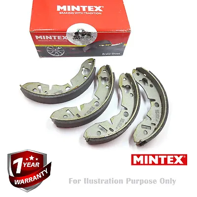 Brake Shoes Full Set Of 4 Rear With Handbrake Lever Mintex MFR690 • £28.77