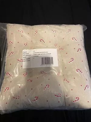 BNWT Padded Seat Chair  Cushions Pads Ties X 2 Christmas Xmas Festive Candy Cane • £15