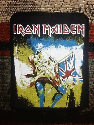 Iron Maiden Vintage Printed Patch Heavy Metal Saxon Judas Priest Black... • $22