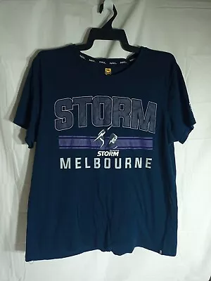 NRL - Melbourne Storm Supporters Tee - Unisex - Size L - Vgc Free Postage  • £18.76