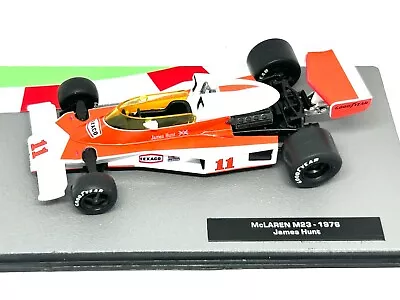 1:43 Scale Model Of James Hunt McLaren M23 Formula 1 Car From 1976 F1 Collection • £19.99