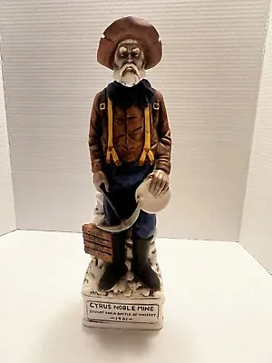 Cyrus Noble Mine Empty Porcelain Ceramic Miner Whiskey Decanter Haas Brothers  • $32.99