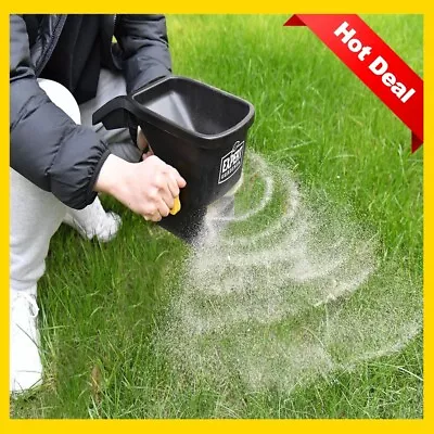 Seed Fertilizer Or Salt Handheld Spreader Garden Hand Tools Lawn Yard 1100 Sq Ft • $18.50