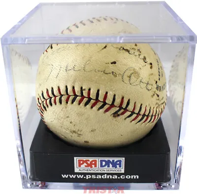 Mel Ott Autographed NL Baseball Inscribed Oct 28 1933 PSA - Rare Single Signed • $11500