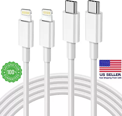 For IPhone 14 13 11 X XS XR Pro IPad USB C To Lighting Fast Charger PD Cable 3Ft • $8.99