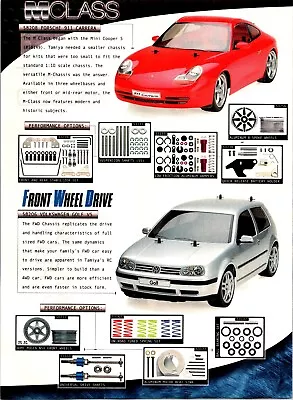 Tamiya Porsche 911 & Volkswagen Golf Print Ad Wall Art • $17.99