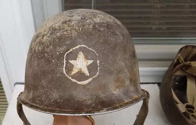 Us American M1 Helmet Ww2 Marked And Named Ww2 44th Division • £964.20