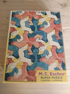 £8 • Buy Preowned M.c.escher Block Puzzle 12 Blocks /6 Designs 