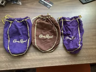 Lot Of 3 Vintage Crown Royal Whishley Bottle Covers • $6