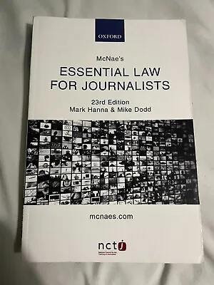 £12 • Buy McNae's Essential Law For Journalists