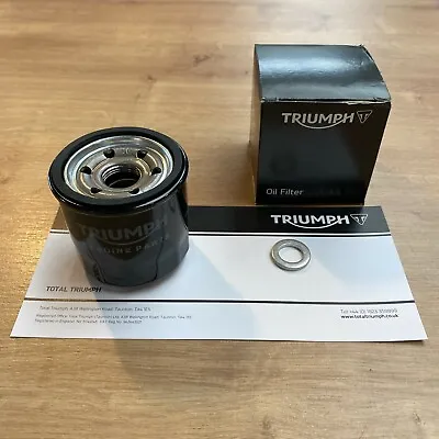 Genuine Triumph Motorcycles NEW Oil Filter And Sump Washer - FREE DELIVERY • $18.95