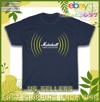 New Tee Shirt New Shirt Marshall Amplification Logo T-Shirt American T-Shirt • $20.99