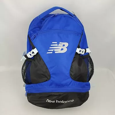 New Balance Champ Backpack 28L Blue And Black 17  Laptop MacBook PC Mesh Pockets • $16.79