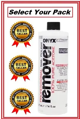 Onyx Professional 100% Pure Acetone Nail Polish Remover 16 Fl Oz (SELECT PACK) • $5.75