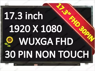 New 17.3  Led Fhd Laptop Lcd Ips Display Screen Panel Ag For Medion Erazer P7651 • $144.40