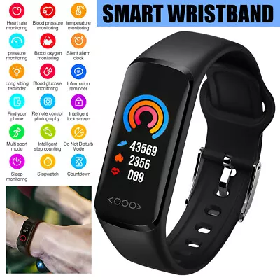 Fit@bit Smart Watch Activity Tracker Fitness Watches Heart Rate Monitor Hot • $30.99