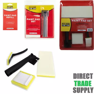 Fit For The Job Paint Pad Set And Refill Pack Paint Pad And Handle 5 Piece Set • £4.50