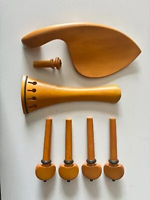 1 Set Of Fine Boxwood 4/4 Violin Fittings Violin Accessories For Violon Quality • $12