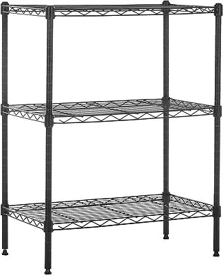 Amazon Basics 3-Shelf Narrow Storage Unit With Height Adjustable Shelves And Le • £44.75