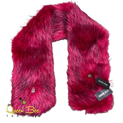 $29.94 • Buy Steve Madden Magenta Faux Fur Scarf Wrap Halloween Theme 48   X 8  New With Tag