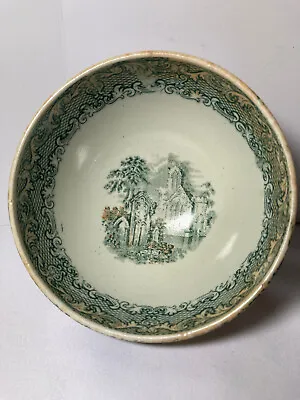 Maastricht Footed Bowl - Petrus Regout & Co Pattern:  ABBEY  • $39.97