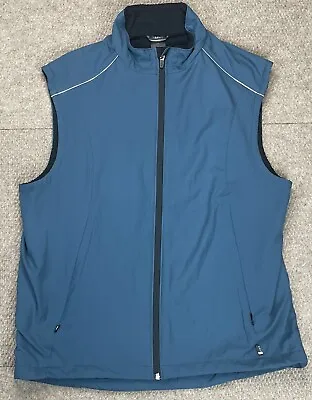 $39.99 • Buy REI Men's Lined Blue Full Zip Vest Size Large