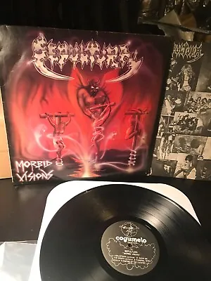 SEPULTURA Morbid Visions LP 1986 Brazil Cogumelo Sarcofogo Slayer Metal Rare RDP • $111.99