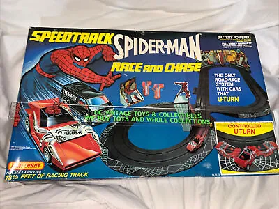 1979 Matchbox Speedtrack Spider-man Race And Chase Set UNUSED In Box LOOK • $350