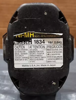 Genuine MAKITA 1834 18V 2.6Ah Ni‑MH Rechargeable Battery 193159-1 NOT WORKING • $11.45