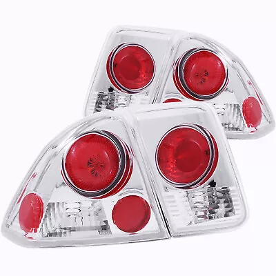 ANZO For 2001-2004 Honda Civic Taillights Chrome • $129.35