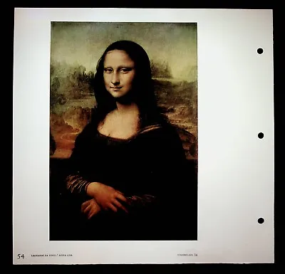Mona Lisa Leonardo Da Vinci Art Colorplate Print • $6.97