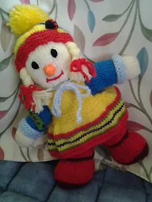 New Hand Knitted Susie Scarecrow Stuffed Toy/Gift Doll • £7.80