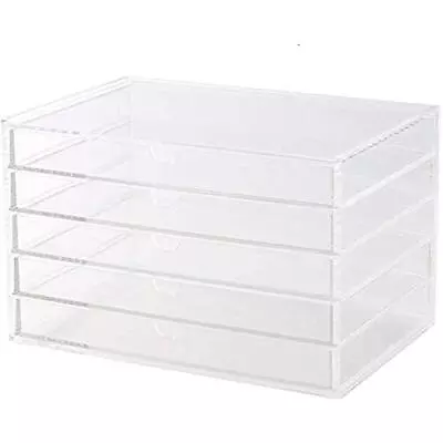 MUJI Acrylic Multi Purpose Storage Case Stackable 5 Row Transparent From Japan • $61.68