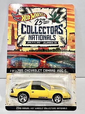 Hot Wheels 23rd Collectors Nationals 1985 Chevrolet Chevy Camaro Iroc # 4018 • $130